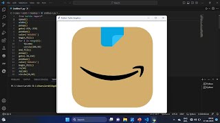 how to make Amazon logo in python #amazon #google