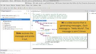 Running your first application with the IBM Streams Quick Start Edition