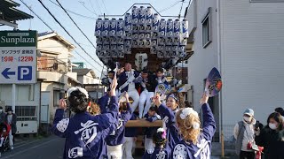 令和5年 前田 川向集会所～狭山神社 地車入魂式お披露目曳行 狭山神社