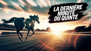 La dernière minute du quinté de ce SAMEDI 28 DECEMBRE Réunion 1 course 4 A VINCENNES