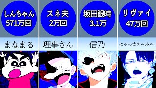 うっせぇわ 声真似軍団が上手すぎｗｗｗｗ再生回数を添えて【歌ってみた】【比較】