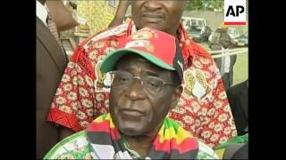 Last-minute election campaigning, Mugabe comments