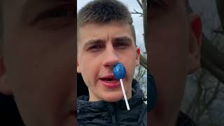 LOLLIPOP STUCK IN NOSE! 😂 #shorts #funny #comedy #viral