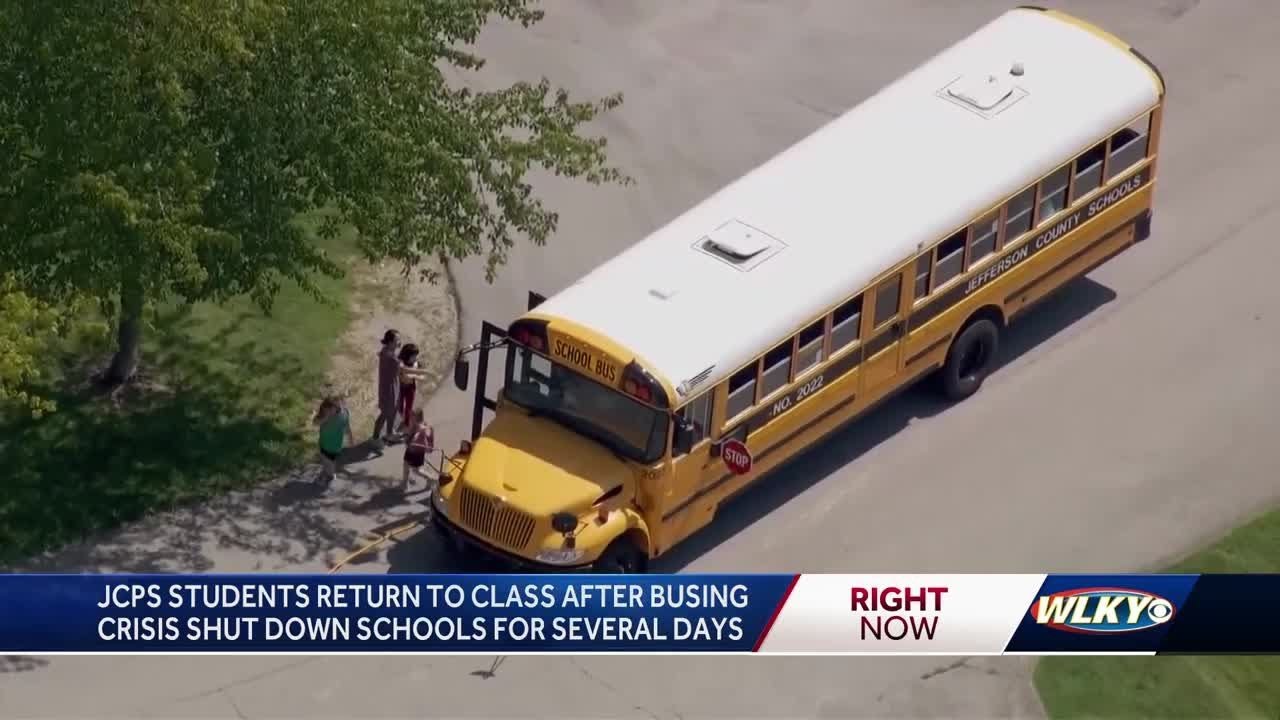 JCPS Students Return To Class After Busing Crisis Shut Down Schools For ...