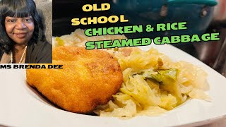 Delicious Chicken & Rice with Steamed Cabbage