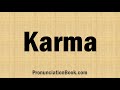 How to Pronounce Karma