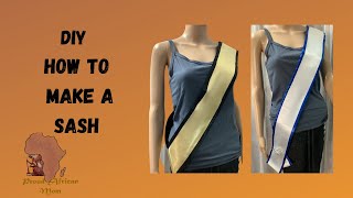 DIY How to make a sash/Bachelorette sash (detailed)