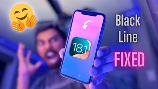 How to Fix Black Line in iPhone Screen after iOS 18.1