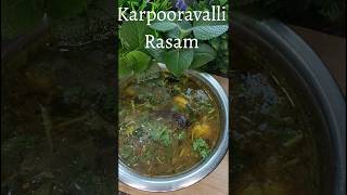 💥Healthy Karpooravalli Rasam/Omavalli Rasam #shorts #rasam #healthy #recipe#medicinal #youtubeshorts