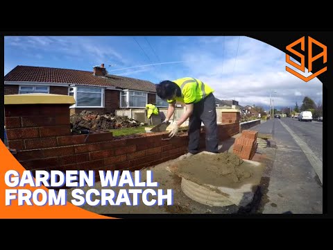 Bricklaying with Steve and Alex brickwork NEW GARDEN WALL Bricklaying with Steve and Alex brickwork NEW GARDEN WALL