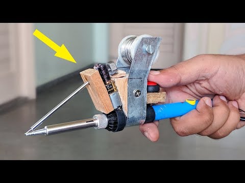 How to Make an Auto Feed Soldering Iron at Home - New Concept How to Make an Auto Feed Soldering Iron at Home - New Concept