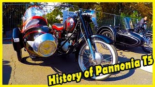 History of Pannonia T5. Classic Motorcycles Chopper from the 70s. Motorcycles of the 1970s