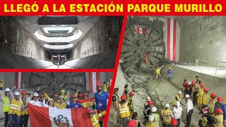 LINEA 2: Tuneladora Delia llegó a la estación Parque Murillo en Breña