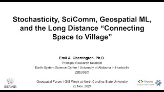 Geospatial Forum (Lecture): Dr. Emil Cherrington