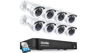 8 Channel Cctv Cameras | ZOSI 1080P H.265+ Home Security Camera System