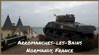 D-Day (Gold Beach) in Arromanches-les-Bains (Mulberry harbour) in Normandy, France //071ENG