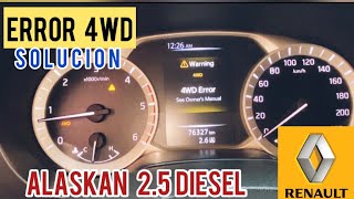 4WD ERROR RENAULT ALASKAN | WARNING