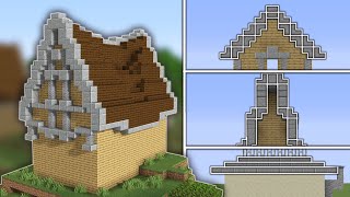 How to build an EASY ROOF for your minecraft house - BASICS TUTORIAL