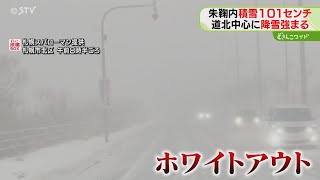 札幌市北区や石狩市はホワイトアウトも＆朱鞠内は積雪１００センチ超…北海道は今季一番の寒気