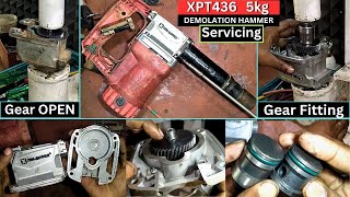 FULL SERVICING xtrapower xpt 436 demolation hammer machine change armature and gear housing | repair