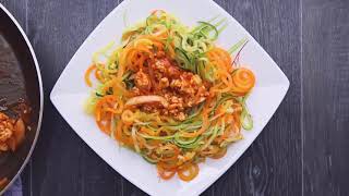 Spiralized Carrots With Beats \u0026 Turkey Carrot Zucchini Noodles