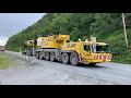 truck spot quÉbec route 132 km 978 big crane going down