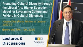 Hassan Diab (Prime Minister of Lebanon 2020-21) - Berlin Forum on Culture \u0026 Folklore Diplomacy 2024