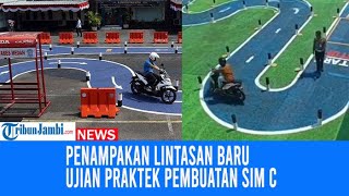 Penampakan Lintasan Baru Ujian Praktek Pembuatan SIM C Yang Dinilai Masyarakat Lebih Mudah