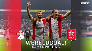 WERELDGOAL met buitenkant links in zevenklapper! 😱😍 | Samenvatting FC Emmen - MVV Maastricht