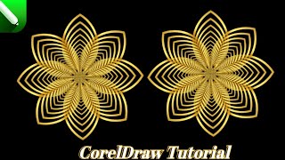 CREATE Stunning Flowers with CorelDraw in Minutes || Design a STUNNING 3D Flower Logo in CorelDraw