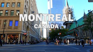 Montreal, Quebec, Canada - Driving Downtown 4K