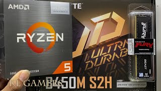 AMD Ryzen 5 5600G GIGABYTE B450M S2H Kingston NV2 NVMe Segotep Memphis  S Gaming PC Build