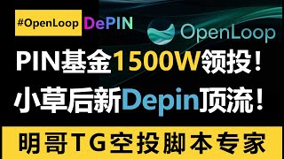 小草之后下一个Depin大毛OpenLoop上线！还不快用脚本100个号挂机撸起来1？反正又不用钱0撸，而且有PIN领投的1500w美金，又一个发财机会来了！#空投 #空投教程 #openloop