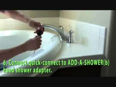 How to ADD-A-SHOWER to your roman tub faucet How to ADD-A-SHOWER to your roman tub faucet