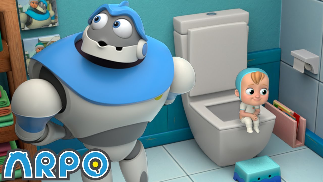 Potty Training Arpo The Robot Funny Kids Cartoons Kids Tv Full