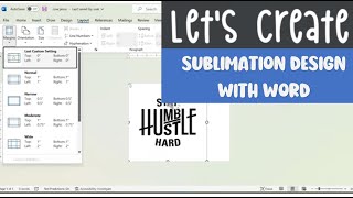 Using Microsoft Word for Sublimation #sublimation #sublimationtutorial