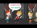 Lucas and Henry find true Apple - Animated English Funny Story - Lucas English