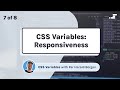 Responsiveness in CSS variables (CSS custom properties)