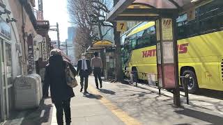 東京駅丸の内口から、有楽町駅まで歩いた動画