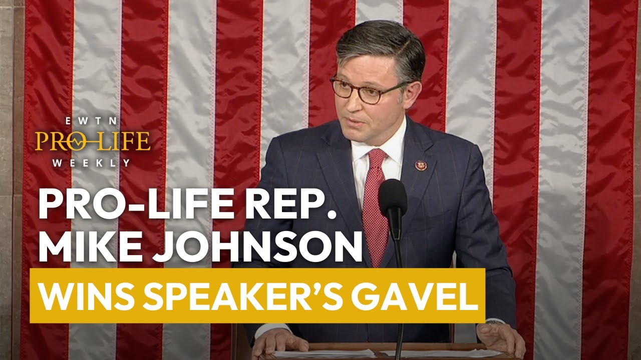 Pro-life Rep. Mike Johnson Wins Speaker’s Gavel - YouTube