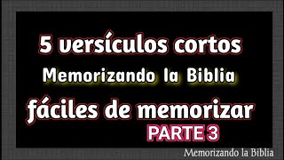 5 versículos bíblicos cortos y poderosos fáciles de Memorizar- Memoriza la biblia