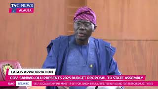 WATCH: Governor Sanwo-Olu Presents 2025 Budget To Lagos Assembly