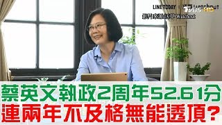 【完整版上集】蔡英文執政2周年52.61分！連兩年不及格無能透頂？少康戰情室 20180521