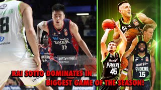 NBL ADELAIDE 36ERS KAI SOTTO DOMINATES IN BIGGEST GAME OF THE SEASON! NEAR DOUBLE-DOUBLE PERFORMANCE