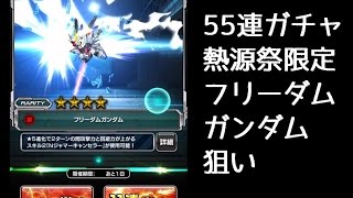 【Sガンロワ】熱源祭55連ガチャ　限定　フリーダム狙い！！