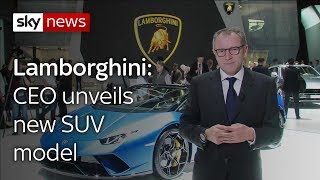 Lamborghini CEO unveils new SUV model
