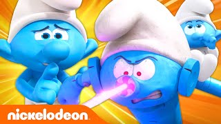 The Smurfs Rescue Baby Smurf From A ROBOT?! 🤖 | Nickelodeon Cartoon Universe