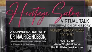 Heritage Salon Black History Month Virtual Talk