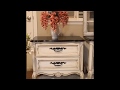 How to paint furniture-rustic farmhouse style nightstand-furniture makeover-using chalk paint