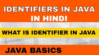 What is identifier in java | In Hindi | identifiers in Java | #CodingTrix